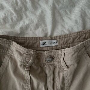 ZARA khaki cargo pants
